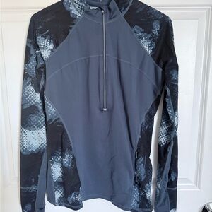 Women’s Gray Half-zip Top